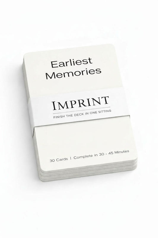Earliest Memories Card Deck